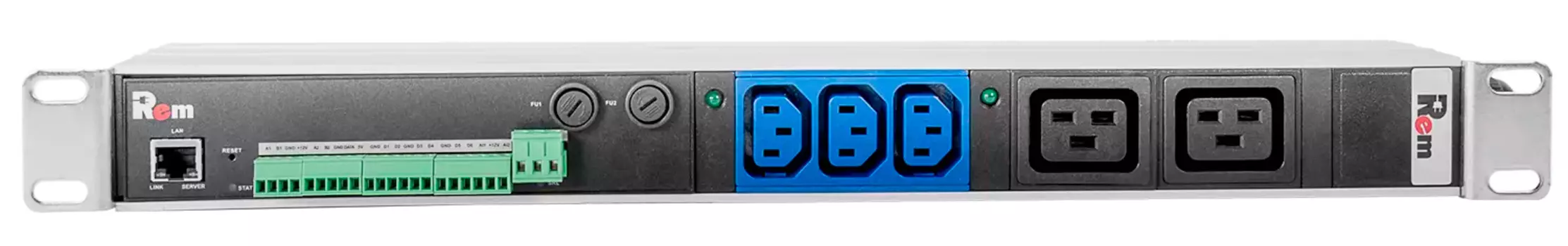 Блок розеток (PDU) Rem (R-MC1-32-3C13-2C19-440-K)