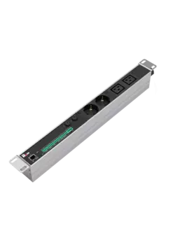 Блок розеток (PDU) Rem R-MC1-32-2S-2C19-440-K, 1U, кол-во розеток:4 (2xЕвро/2xC19), 32А, черный (30112229002)