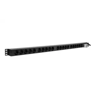 Блок розеток (PDU) SNR SNR-PDU-20S-32L1, кол-во розеток:20 (20xЕвро), 32А, черный, кабель питания 3 м (SNR-PDU-20S-32L1)