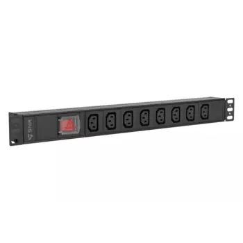 Блок розеток (PDU) SNR SNR-PDU-8A-C14-0-MS10L1, кол-во розеток:8 (8xC13), 10А (SNR-PDU-8A-C14-0-MS10L1)