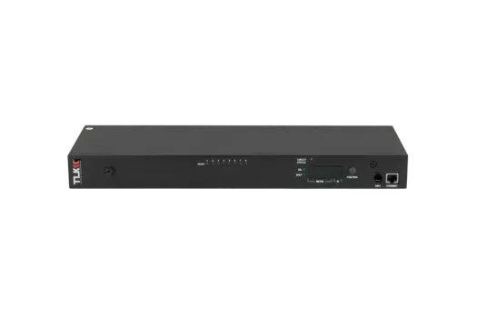 Блок розеток (PDU) TLK TLK-RPI-SW-A08-M21-WCE-BK, 1U, кол-во розеток:8 (8xC13), 16А, черный, кабель питания 3 м (TLK-RPI-SW-A08-M21-WCE-BK)