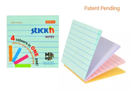 Блок самоклеящийся (стикеры) STICK`N, 100 листов, пастельный (21577)