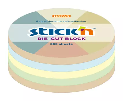 Блок самоклеящийся (стикеры) STICK`N, 250 листов, ассорти (21831)
