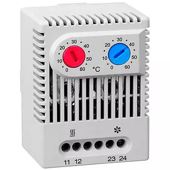 Блок управления климатом (термостат) для вентиляторов и обогревателей (сдвоенный) (SNR-THERM-BCH)