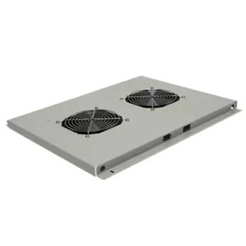 Блок вентиляторов SNR SHELF-2F-600G, вентиляторов: 2, глубина 350 мм, серый (SNR-SHELF-2F-600G)