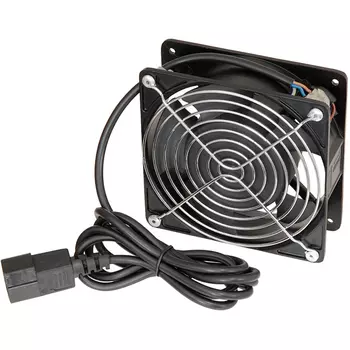 Блок вентиляторов TLK для настенных шкафов серии TWS, 1 вентилятор, со шнуром питания, черный TLK-FAN1-BK