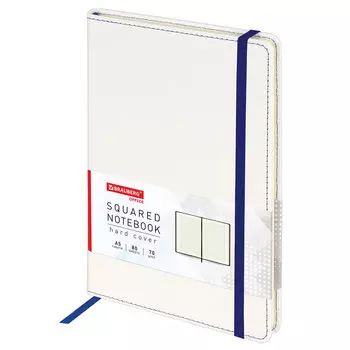 Блокнот BRAUBERG Office, A5, клетка, 80 листов, белый (111029)