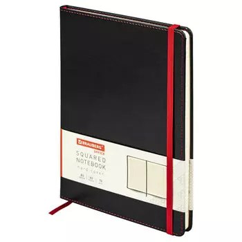 Блокнот BRAUBERG Office, В5, клетка, 80 листов, черный (113309)