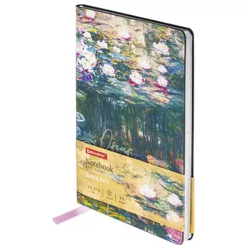 Блокнот BRAUBERG VISTA Claude Monet, A7, клетка, 80 листов, принт (112058)