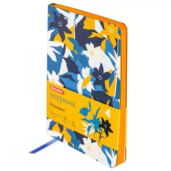 Блокнот BRAUBERG VISTA Flower dreams, A6, клетка, 80 листов, принт (112095)