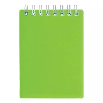 Блокнот HATBER Diamond, A6, клетка, 80 листов, зеленый (80Б6B1ГР_02034) (1шт.)