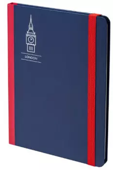 Блокнот London, A5, клетка, 96 листов, ассорти (1788658) (1шт.)