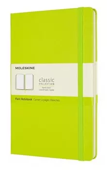 Блокнот Moleskine CLASSIC, 130х210мм, без линовки, 120 листов, лайм (QP062C2)