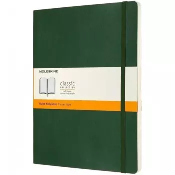 Блокнот Moleskine CLASSIC, 130х210мм, клетка, 240 листов, зеленый (QP061K15)