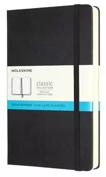 Блокнот Moleskine CLASSIC, 130х210мм, пунктир, 120 листов, черный (QP066)