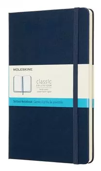 Блокнот Moleskine CLASSIC, 130х210мм, пунктир, 120 листов, сапфировый (QP066B20)
