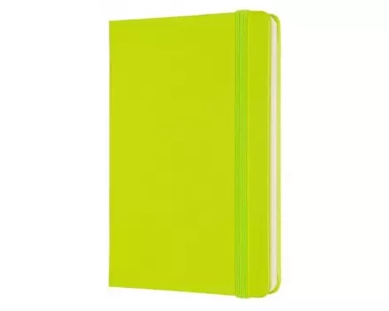 Блокнот Moleskine CLASSIC, 90x140мм, без линовки, 96 листов, лайм (QP012C2)