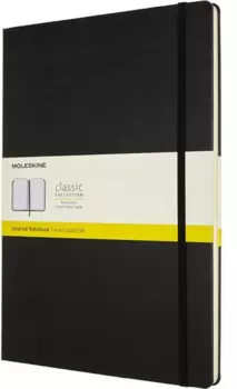 Блокнот Moleskine CLASSIC, A4, клетка, 96 листов, черный (QP111)
