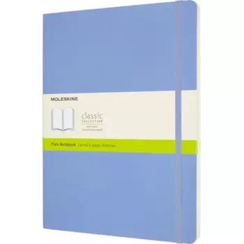 Блокнот Moleskine CLASSIC SOFT, 190х250мм, без линовки, 192 листов, голубой (QP623B42) (1шт.)