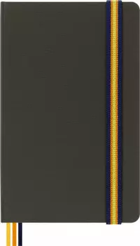 Блокнот Moleskine LIMITED EDITION K-WAY, 130х210мм, линейка, 240 листов, зеленый (1851466) (1шт.)