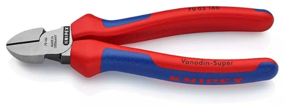 Бокорезы 160мм, CrV, рукоятки двухкомпонентные, KNIPEX KN-7002160