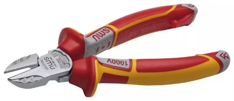 Бокорезы 160мм, инструментальная сталь, рукоятки многокомпонентные, диэлектрические, кабеля до 11мм, NWS 134-49-VDE-160 (134-49-VDE-160)