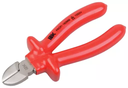 Бокорезы 160мм, рукоятки резиновые, диэлектрические, IEK Profi, TCP-3-160