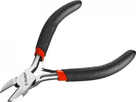 Бокорезы 160мм, углеродистая сталь, рукоятки двухкомпонентные, покрытие хромоникелевое, ЗУБР МАСТЕР Мини Мастер (22169-5_z01)