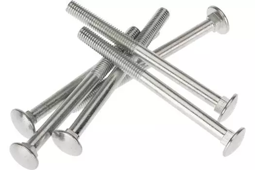 Болт мебельный KRANZ KR-01-3511-043, М10, 120 мм, 603 DIN, оцинкованная сталь, 10 шт. (KR-01-3511-043)