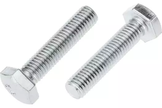 Болт с шестигранной головкой KRANZ KR-01-3512-051, М10, 45 мм, 933 DIN, класс прочн. 5.8, оцинкованная сталь, 10 шт. (KR-01-3512-051)