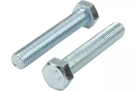 Болт с шестигранной головкой KRANZ KR-01-3512-099, М16, 90 мм, 933 DIN, класс прочн. 5.8, оцинкованная сталь, 10 шт. (KR-01-3512-099)