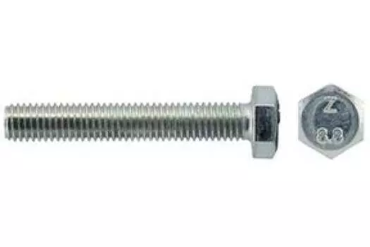 Болт с шестигранной головкой Tech-Krep 105217, М10, 50 мм, 933 DIN, полная резьба, оцинкованная сталь, 10 шт. (105217)