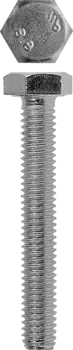Болт с шестигранной головкой Зубр 4-303076-12-030, М12, 3 см, 933 DIN, 1.2 см, оцинкованная сталь, 4 шт., фасовка (4-303076-12-030)