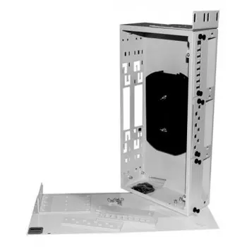 Бокс оптический универсальный 19", от 8 до 48 портов (SC, duplex LC, ST, FC), со сплайс пластиной, без пигтейлов и проходных адаптеров, 2U, серый (FO-19R-2U-6xSLT-W140H42-48UN-GY)