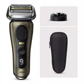 Бритва Braun S9 Pro+ 9519S, зарядая станция, золотистый/черный