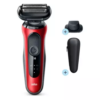 Бритва Braun Series 6 61-R1200S, красный (61-R1200S)
