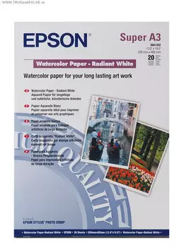 Бумага A3+, 190 г/м2, 20 л, матовая текстурированная, EPSON (C13S041352)