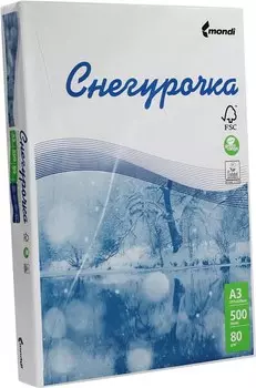 Бумага A3 80 г/м 500 листов, 91%, 106 мкм Снегурочка (MDSGA3)