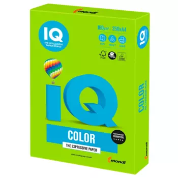 Бумага A4 160г/м² 250 листов, зеленый, IQ COLOR MA42 (9003974406480)