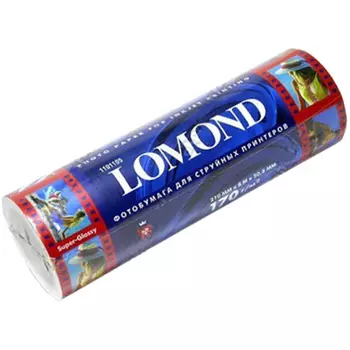 Бумага рулон 210мм x 8м, 170г/м2, суперглянцевая, Lomond Super Glossy Premium Photo Paper (1101105)