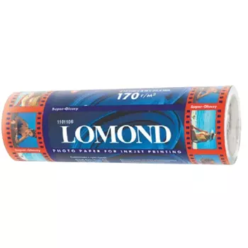 Бумага рулон 329мм x 8м, 170г/м2, суперглянцевая, Lomond Super Glossy Premium Photo Paper (1101106)