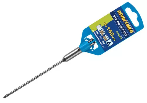 Бур SDS plus ⌀4мм x 100мм/160мм ПРАКТИКА Профи (037-350)