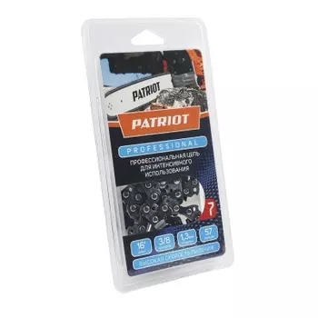 Цепь пильная PATRIOT Professonal 91LP-57E шаг 3/8", звеньев: 57шт., ширина паза: 1.3мм, длина шины: 40см/16" (862321045)