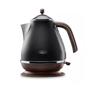 Чайник электрический Delonghi Icona Capitals KBOV2001.BK 1.7л. 2 кВт, нержавеющая сталь/пластик, черный (KBOV2001.BK)
