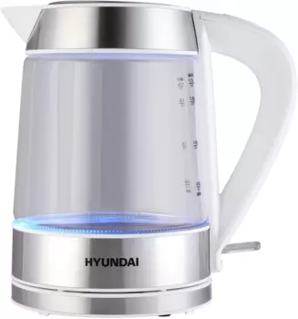 Чайник электрический Hyundai HYK-G3606 1.7л. 2.2 кВт, пластик/стекло, белый (HYK-G3606)