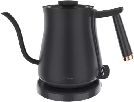 Чайник электрический Hyundai HYK-S5500 0.7л. 1 кВт, металл, черный ( HYK-S5500)