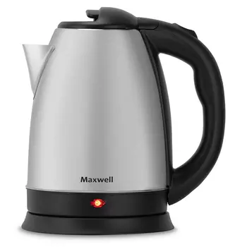 Чайник электрический Maxwell MW-1043 1.8л. 1.8 кВт, нержавеющая сталь/пластик, серебристый/черный ( MW-1043)