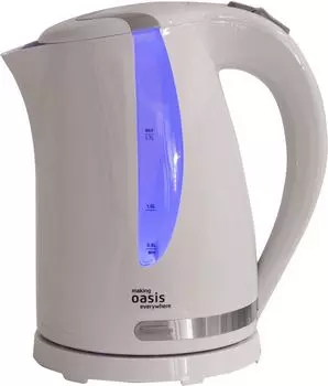 Чайник электрический OASIS K-2PW 1.7л. 2.2 кВт, пластик, белый (K-2PW)
