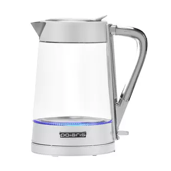 Чайник электрический POLARIS Water Way Pro PWK 1715CGL 1.7л. 2.2 кВт, стекло, белый