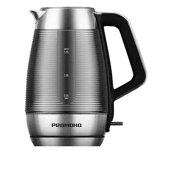 Чайник электрический REDMOND KG253 1.5л. 2.2 кВт, нержавеющая сталь/стекло, хром ( KG253)